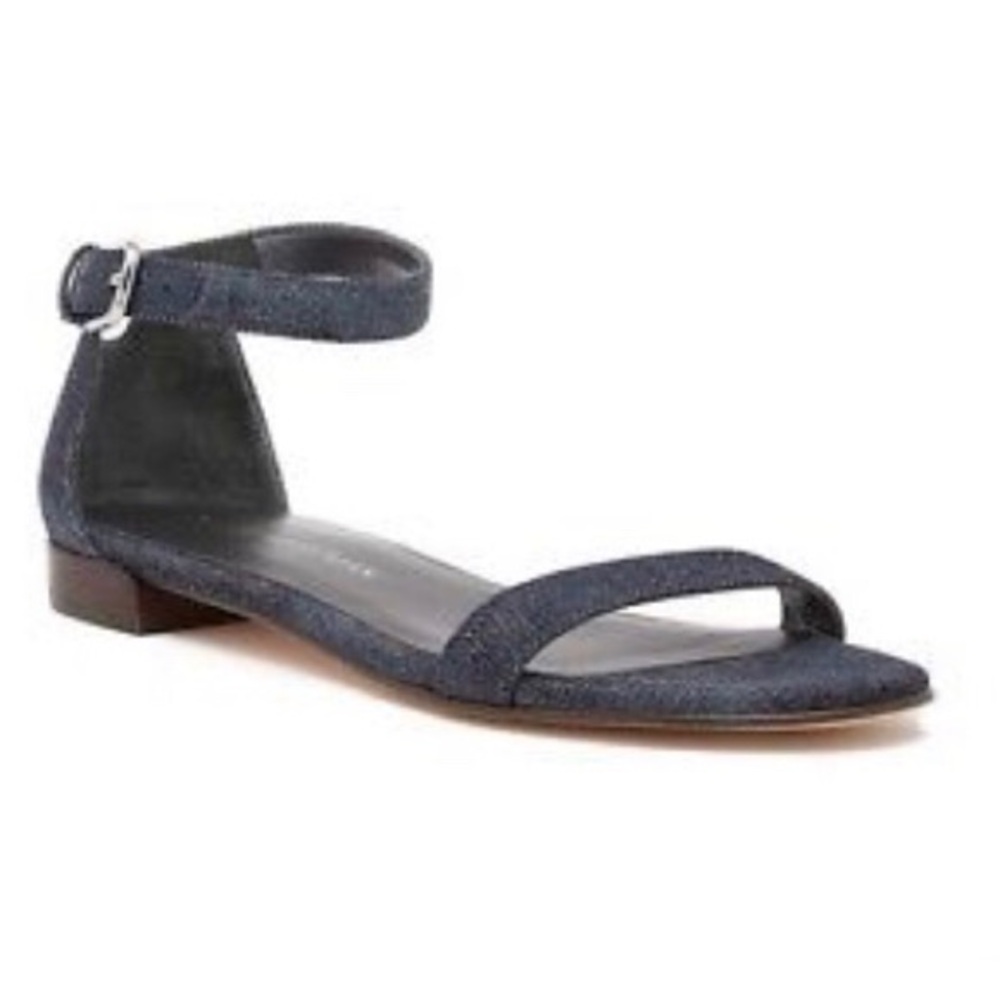 Stuart Weitzman Nudist Denim Sandals